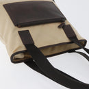 GUCCI Tote Bag Nylon Beige Silver 28893 Auth bs33439-6