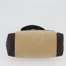 GUCCI Tote Bag Nylon Beige Silver 28893 Auth bs33439-5