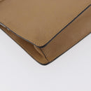 Miu Miu Schoudertas Leer Beige Zilver Auth bs33441-10
