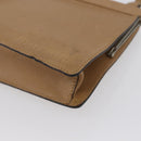 Miu Miu Schoudertas Leer Beige Zilver Auth bs33441-11