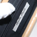 Miu Miu Schoudertas Leer Beige Zilver Auth bs33441-16