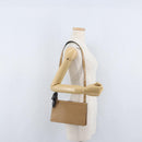Miu Miu Schoudertas Leer Beige Zilver Auth bs33441-23