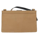 Miu Miu Schoudertas Leer Beige Zilver Auth bs33441-3