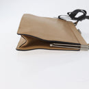 Miu Miu Schoudertas Leer Beige Zilver Auth bs33441-4
