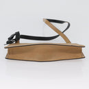 Miu Miu Schoudertas Leer Beige Zilver Auth bs33441-9