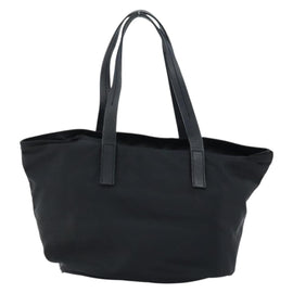 PRADA Hand Bag Nylon Black Silver Auth bs33442 - 0
