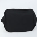 PRADA Hand Bag Nylon Black Silver Auth bs33442-5