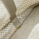 PRADA Hand Bag Canvas White Silver Auth bs33443-12