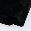 PRADA Hand Bag Velor Black Silver Auth bs33444-15