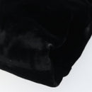 PRADA Hand Bag Velor Black Silver Auth bs33444-16