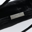 PRADA Hand Bag Velor Black Silver Auth bs33444-18