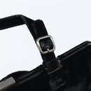 PRADA Hand Bag Velor Black Silver Auth bs33444-10