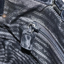PRADA Hand Bag Velor Black Silver Auth bs33444-22