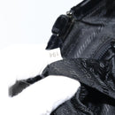 PRADA Hand Bag Velor Black Silver Auth bs33444-12