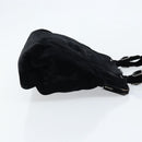 PRADA Hand Bag Velor Black Silver Auth bs33444-3