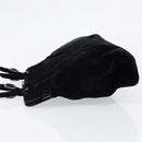 PRADA Hand Bag Velor Black Silver Auth bs33444-4