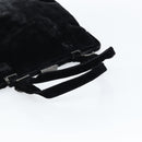PRADA Hand Bag Velor Black Silver Auth bs33444-7