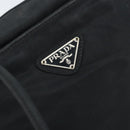 PRADA Hand Bag Nylon Black Silver Auth bs33445-18