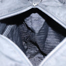 PRADA Hand Bag Nylon Black Silver Auth bs33445-20