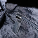 PRADA Hand Bag Nylon Black Silver Auth bs33445-22