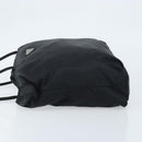 PRADA Hand Bag Nylon Black Silver Auth bs33445-4