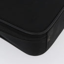 PRADA Hand Bag Nylon Black Silver Auth bs33447-14