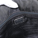 PRADA Hand Bag Nylon Black Silver Auth bs33448-19