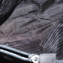 PRADA Hand Bag Nylon Black Silver Auth bs33448-10