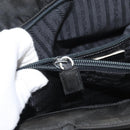 PRADA Hand Bag Nylon Black Silver Auth bs33448-27