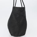 PRADA Hand Bag Nylon Black Silver Auth bs33448-4