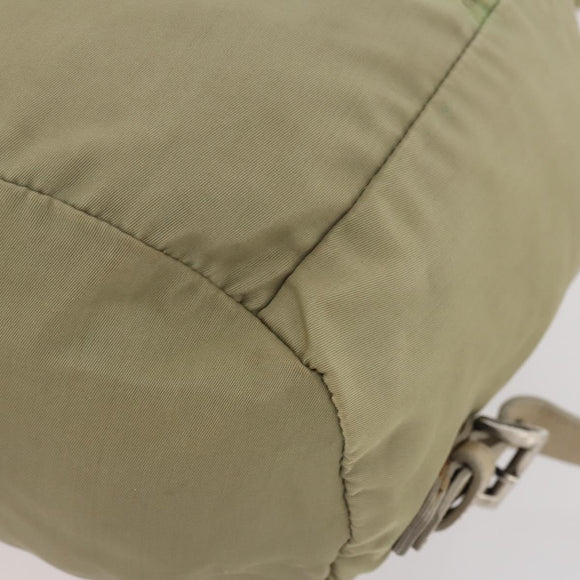 PRADA Rucksack Nylon Beige Silber Original bs33449