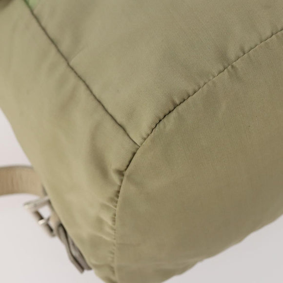 PRADA Rucksack Nylon Beige Silber Original bs33449