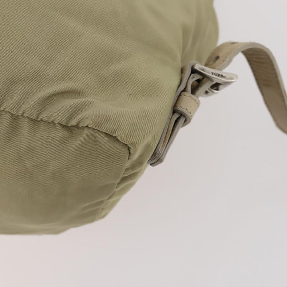 PRADA Rucksack Nylon Beige Silber Original bs33449