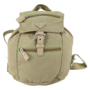PRADA Rucksack Nylon Beige Silber Original bs33449-13