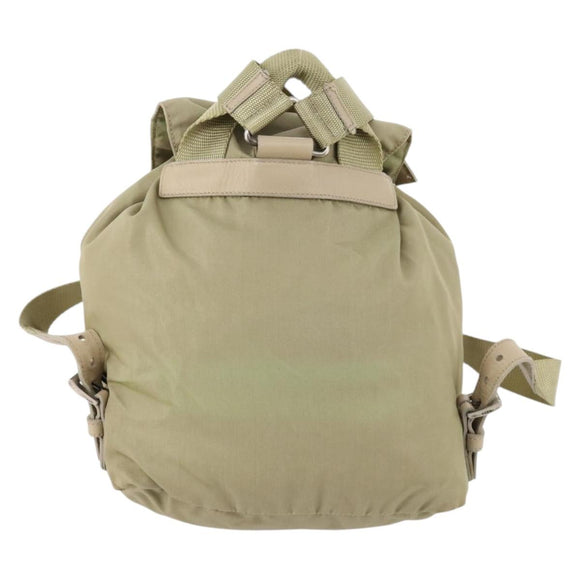 PRADA Rucksack Nylon Beige Silber Original bs33449
