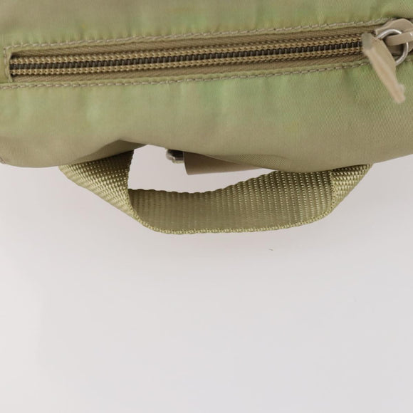 PRADA Rucksack Nylon Beige Silber Original bs33449