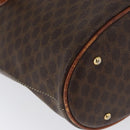 CELINE Macadam Canvas Tote Bag PVC Leather Brown Gold Auth bs33451-11