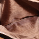 CELINE Macadam Canvas Tote Bag PVC Leather Brown Gold Auth bs33451-23