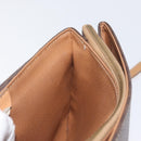CELINE Macadam Canvas Schoudertas PVC Leer Bruin Goud Auth bs33452-18