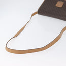 CELINE Macadam Canvas Schoudertas PVC Leer Bruin Goud Auth bs33452-7