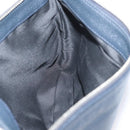 Jimmy Choo Pouch Leder Schwarz Silber Auth bs33457-17