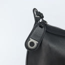 Salvatore Ferragamo Shoulder Bag Leather Black Silver Auth bs33458-10