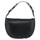 Salvatore Ferragamo Shoulder Bag Leather Black Silver Auth bs33458-2
