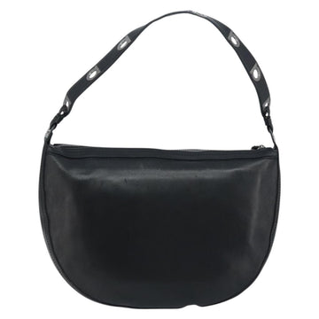 Salvatore Ferragamo Shoulder Bag Leather Black Silver Auth bs33458 - 0