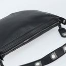 Salvatore Ferragamo Shoulder Bag Leather Black Silver Auth bs33458-6