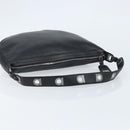 Salvatore Ferragamo Shoulder Bag Leather Black Silver Auth bs33458-7