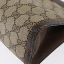 GUCCI GG Supreme Web Sherry Line Bag PVC Beige 41 011 2125 28 Auth bs33459-16