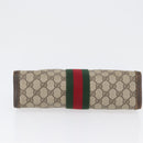 GUCCI GG Supreme Web Sherry Line Bag PVC Beige 41 011 2125 28 Auth bs33459-6