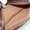 GUCCI GG Supreme Clutch Bag PVC Leather Beige Gold 014 58 6086 Auth bs33460-11