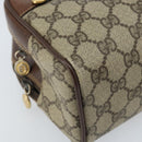 GUCCI GG Supreme Clutch Bag PVC Leather Beige Gold 014 58 6086 Auth bs33460-14